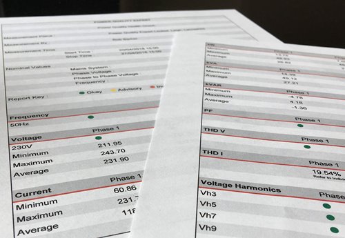 Power Quality Health Check - Power Quality Analysis and Reports